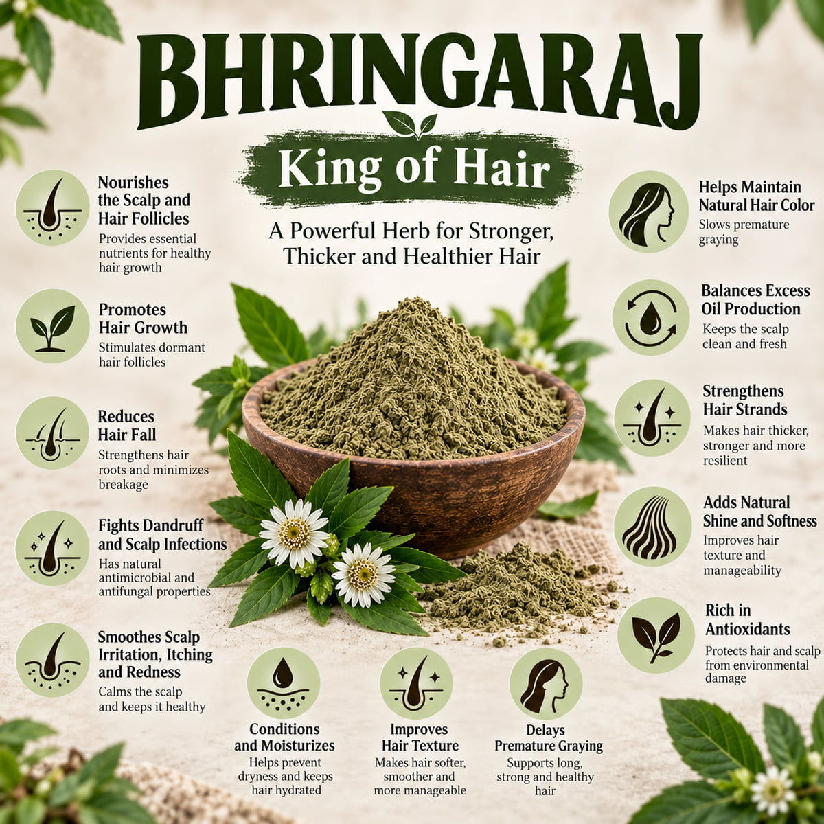 SnehVeda Bhringraj Hair Care Benefits